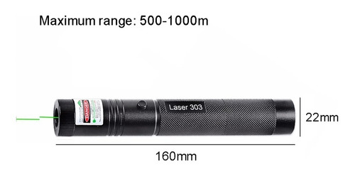 Laser Verde Radiation Caneta Ajustável Alta Potência 200mw