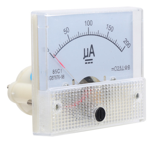 Amperímetro Analógico 85c1 Dc 0 ~ 200ua Medidor De Corrente