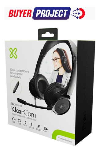 Headset Audifono Klip Xtreme Klearcom Kch-510 Usb+ Controles