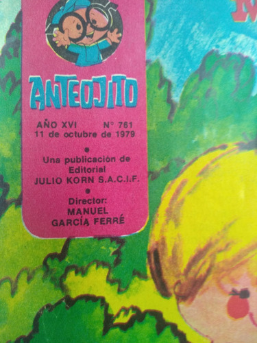 Revista Anteojito Nro 761 De Octubre De 1979 (Usado)