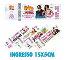 Comprar 500 Ingressos Papel Moeda - 15x5cm - Shows - Eventos