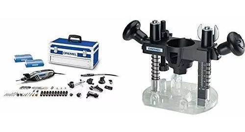 Dremel 4300-9/64 Rotary Tool Kit with Flex Shaft- 9 Attachments & 64  Accessories- Engraver, Router, Sander, and Polisher & 335-01 Rotary Tool  Plunge