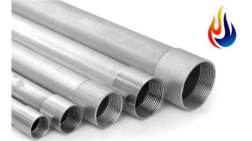 Tubo Astm Galvanizado 1/2x 2.3mm 5.8mtrs Para Agua Y Gas