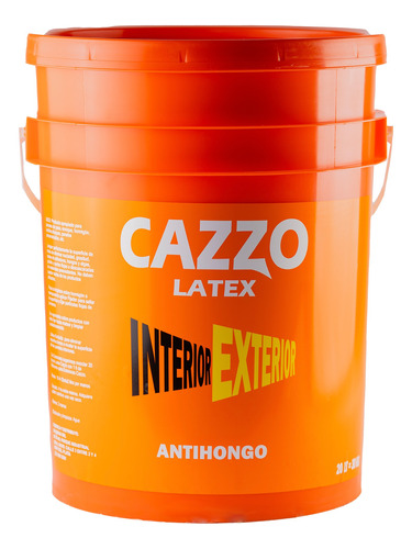 Latex Interior Lavable Cazzo 20 Lts Acabado Profesional