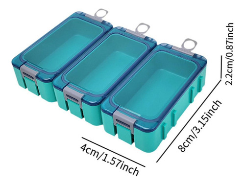 Fe 3 Piezas Luros De Pesca Caja Accesorios De Pesca