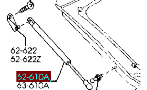 Amortiguador De Maleta Para Mazda 6 Lado Derecho