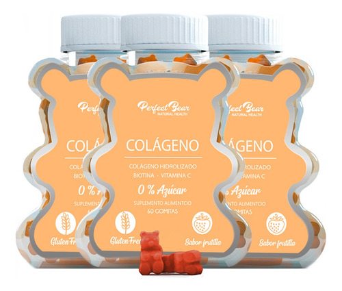 Colágeno Hidrolizado, Biotina Y Vitamina C, Perfect Bear