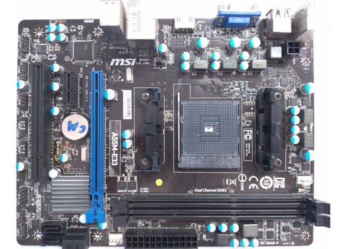 Placa Socket Fm2/fm2+ A55m-e33 Msi A10/a8/a6/a4 Para Pc (Usado)