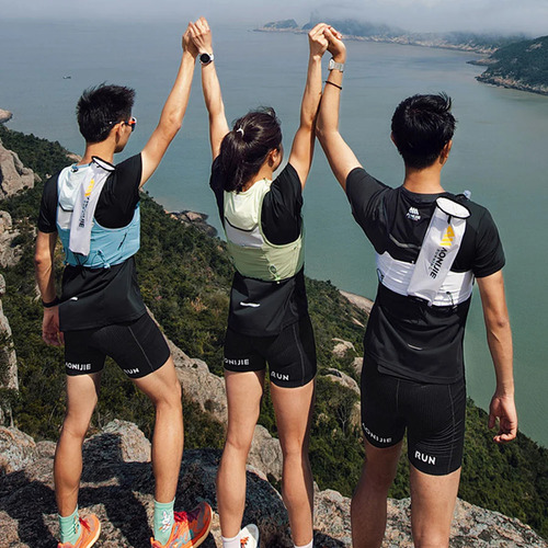 Chaleco Hidratacion 5lts Portabastones Trail Running Aonijie Verde Talle S