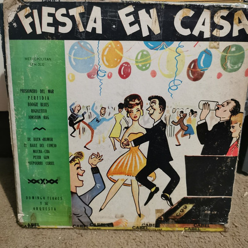 Disco Lp Fiesta En Casa-domingo Flores Y Su Orquesta