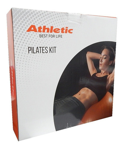 Imagen 5 de 6 de Pelota Pilates 65cm+ Anillo Pilates+ Banda Elástica Athletic