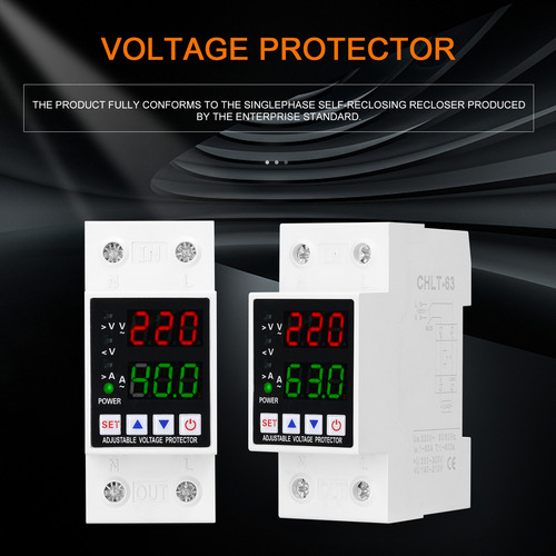 Protector De Voltaje Ajustable Display Dual
