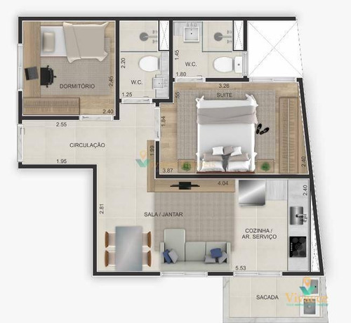 Imagem 16 de 19 de Studio Com 2 Dormitórios À Venda, 31 M² Por R$ 170.000,00 - Penha De França - São Paulo/sp - St0022