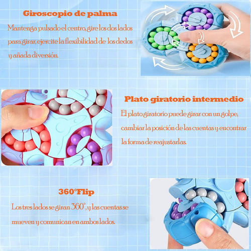 Juguetes Giratorios De Frijol Mágico, Cubo Mágico De Seis