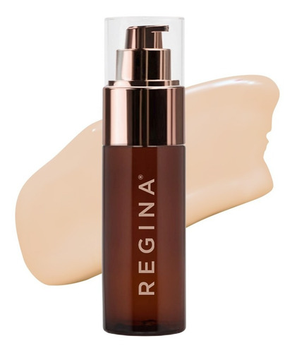 Imagen 1 de 8 de Base De Maquillaje Glow Natural Regina Oil-free Vitamina E
