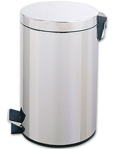 Imagen 2 de 4 de Cestos Tachos De Basura Pedal Acero 12 Lts Litros