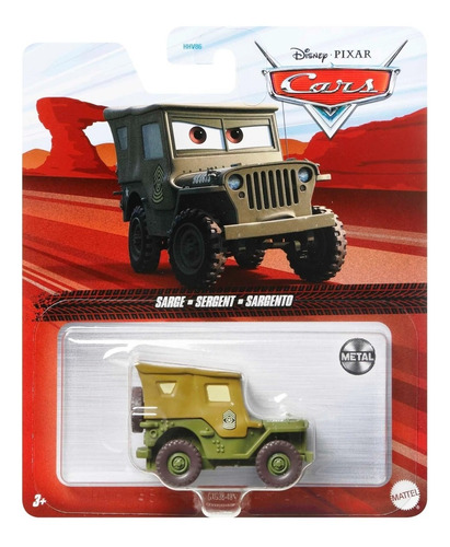 Pixar Cars. Sargento. Mattel. 1:55