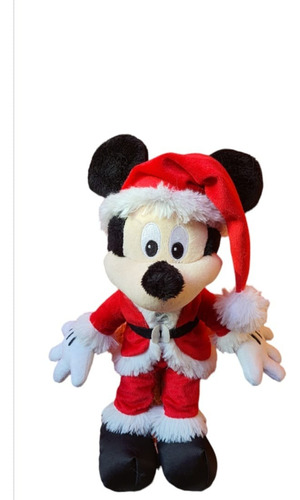 Enfeite Natal Mickey Mouse 30 Cm Pelúcia Foto Real Do Prod