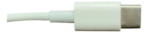 Cable USB tipo C Android Turbo reforzado con cargador de 1 metro, color blanco