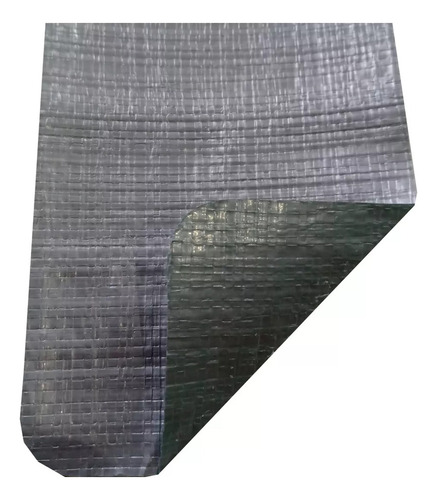 Cobertor De Rafia Laminada Impermeable 100 Grs. 3 X 3 Mts Color Gris