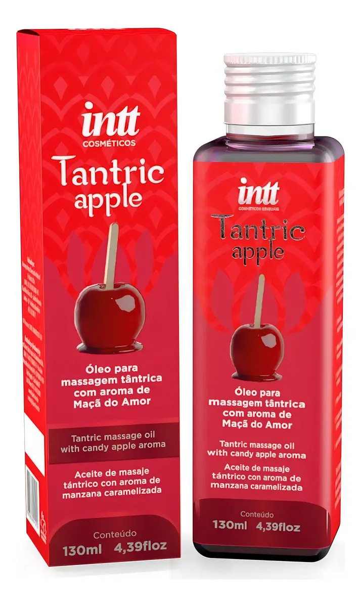 Óleo Corporal Para Massagem Tântrica Maça Do Amor 130ml Intt
