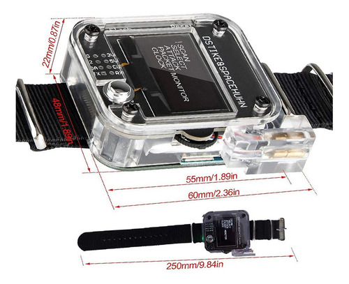 Placa De Desarrollo Programable Deauther Watch V3 Esp8266 We