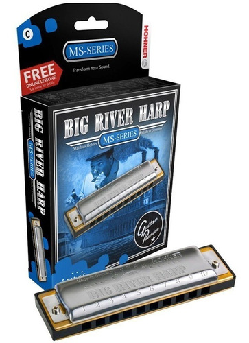 Armonica Hohner Diatonica Big River Harp +estuche +lecciones