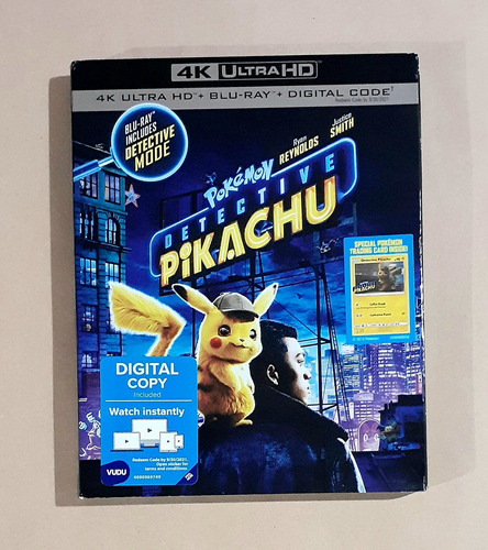 Detective Pikachu (2019) - 4k Ultra Hd + Blu-ray Original
