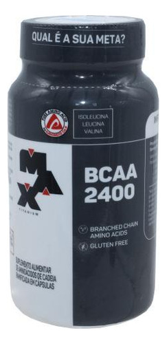 Bcaa 2400 Aminoacido Ganho Energia Treino Max Titanium 100cp