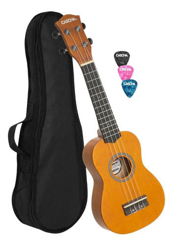 Cascha Ukelele Soprano Linden Hh-3964 Color Yellow