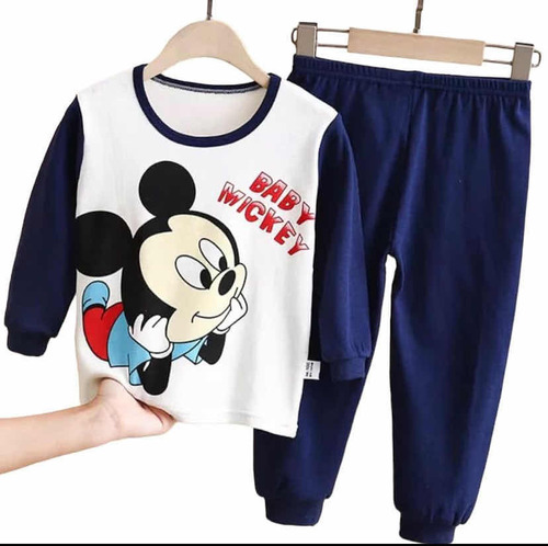 Pijama Infantil M Azul