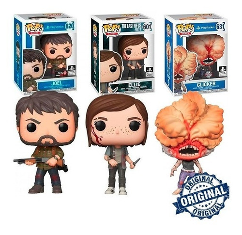 Funko Pop Games The Last Of Us * Joel Ellie Clicker 