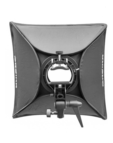 Imagem 2 de 6 de Kit Softbox Dobravel 60x60cm + Suporte + Disufor + Bolsa