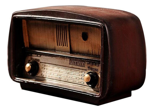 Radio Ornamento De Resina De Retro Colección Decoración