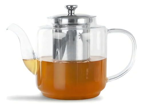 Bule infusor de vidro de aço inoxidável. Boné Pettish Online Straight Color 5588 de 900 ml