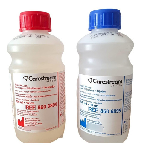 Kit Carestream Liquidos Revelador 500 Ml + Fijador 500 Ml