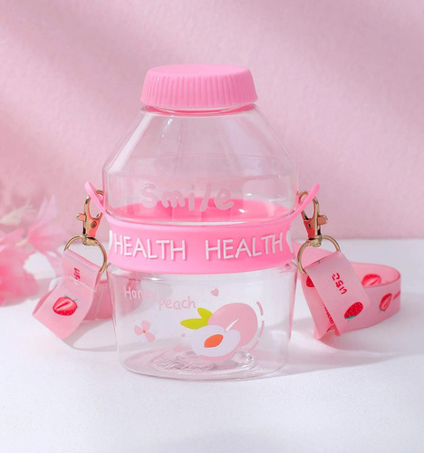 Linda Botella De Agua Bebidas Estilo Bebida Coreana Kawaii