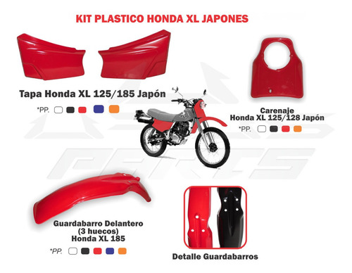 Kit Plastico Vestido Honda Xl Japonesa