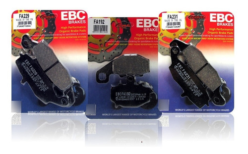 Pastillas Freno Ebc Kawasaki Ex 650 Ninja 650 R (ex 650 C)