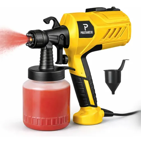 Pistola De Pintura 450w Profissional Elétrica Pulverizadora 800ml Regulações De Spray Prevenção De Refluxo Para Projetos De Renovação Doméstica 110v Marca Colpaq