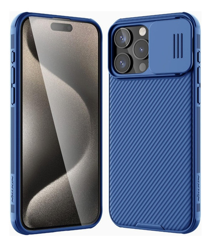 Case Nillkin Para iPhone 15 Pro Max + Mica Pantalla Y Cámara