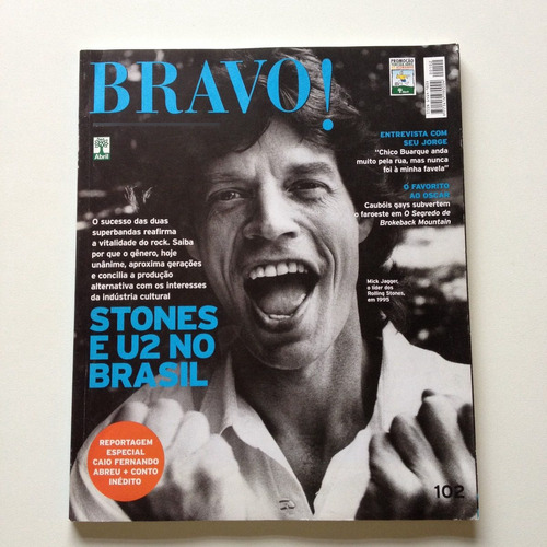 Revista Bravo Stones E U2 No Brasil N°102 Z546
