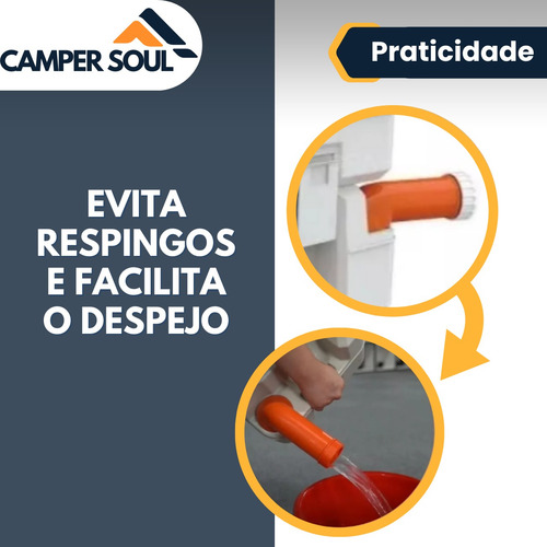 Vaso Banheiro Porta Pote Potti Portátil 20lts Premium Seaflo