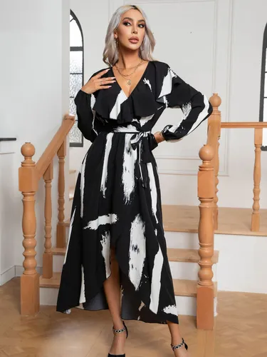 Vestido Estampado Verano Y Nudos Boho Ropa Mujer
