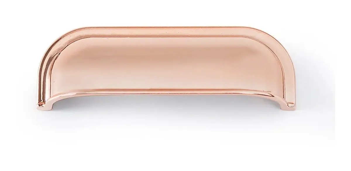 Kit Puxadores Concha Rose Gold Fosco para Móveis