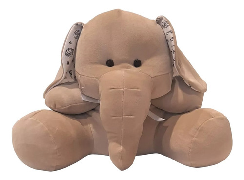 Peluche Elefante Grande Suave P/ Bebe Neutro Ideal Regalo