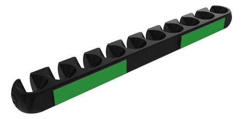 2 Organizador Para 10 Fios Cabos Usb Adesivo Fita Dupla Face Cor Preto