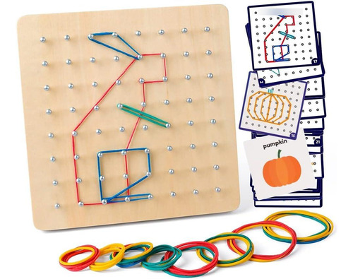 Tablero Montessori Figuras Geométricas Busy Board Didáctic