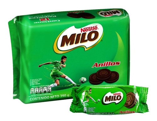 Galletas Milo Tipo Sandwich - Bolsa X 12 Páq / 4 Und-display