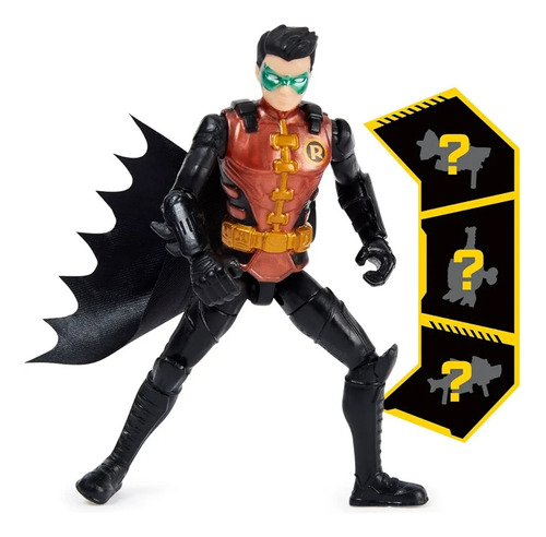 Figura De Dc Robin 3 Accesorios Sorpresa